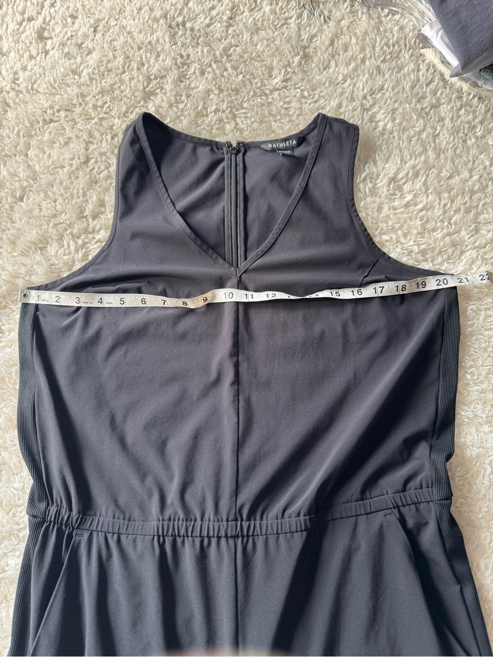 Athleta Womens Brooklyn Jumpsuit Sleeveless Black Athleisure Casual Size 14 - Picture 8 of 14